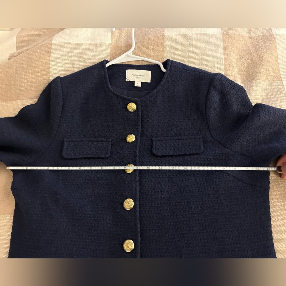 Pomander Place Navy Tweed Jennings Jacket - Picture 9 of 9